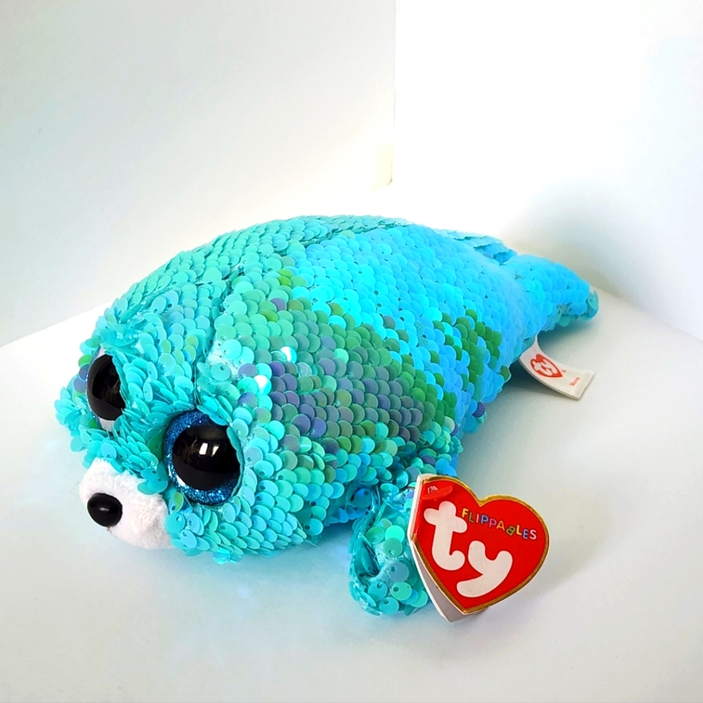 Ty Beanie Boos Flippable - Waves the Blue Seal